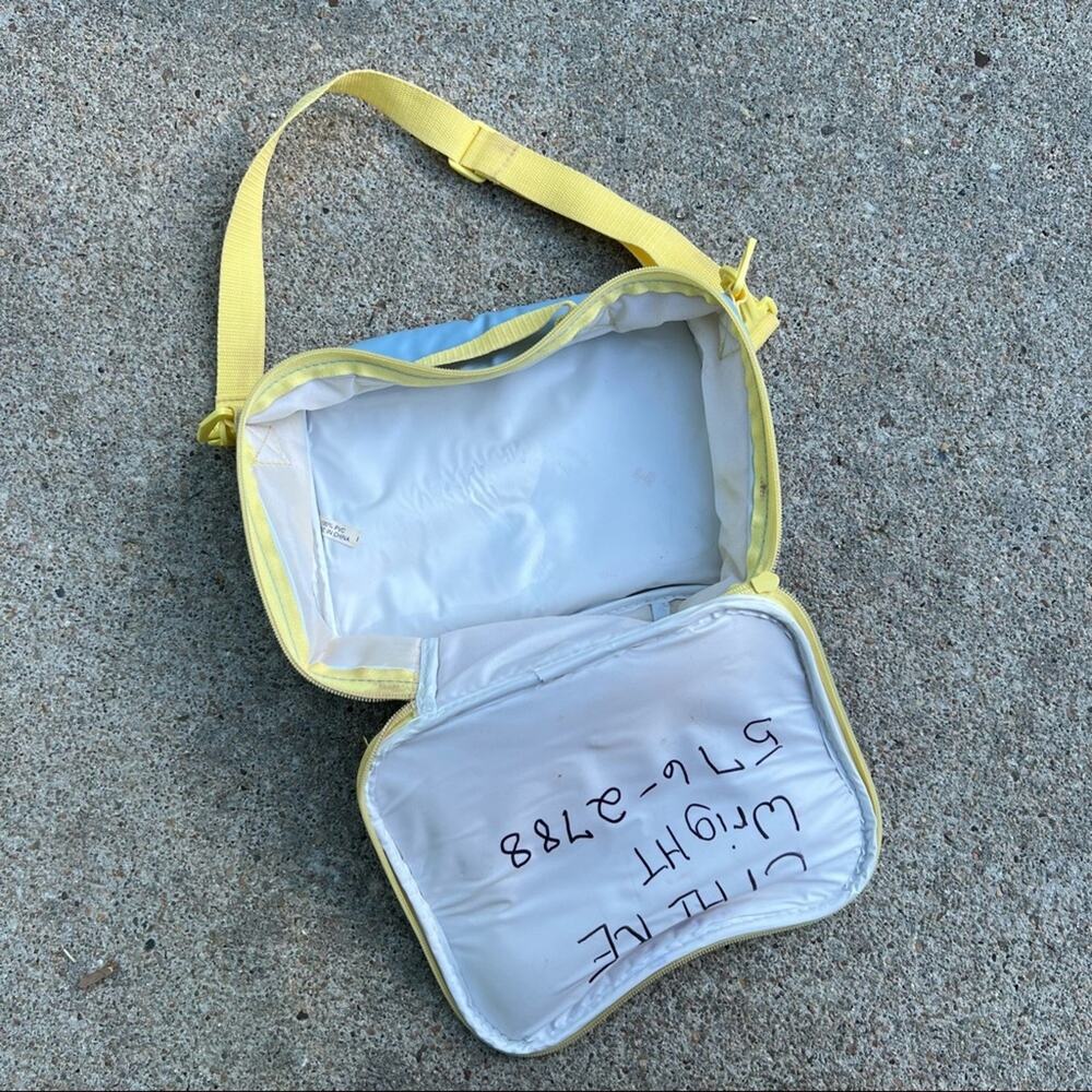 Vintage 90s Disney Winnie The Pooh Soft Side Zipper Lunch Box - Picture 2 of 3